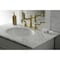 Kingston Brass KS1977KL Widespread Bathroom Faucet with Brass Pop-Up, Brushed Brass KS1977KL - alternate 2